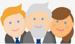 ilustratie cu 3 oameni
