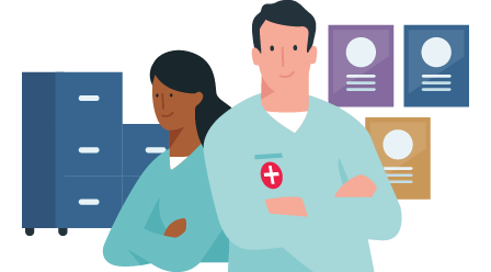 man videochatting with agent on the tablet