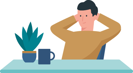 man videochatting with agent on the tablet